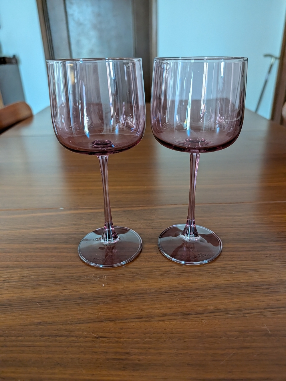 Our Place Stemed Purple Wine Glasses Set of 2 Pre Owned